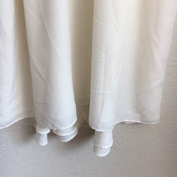 BCBGENERATION ivory mesh illusion dress - Picture 6 of 7